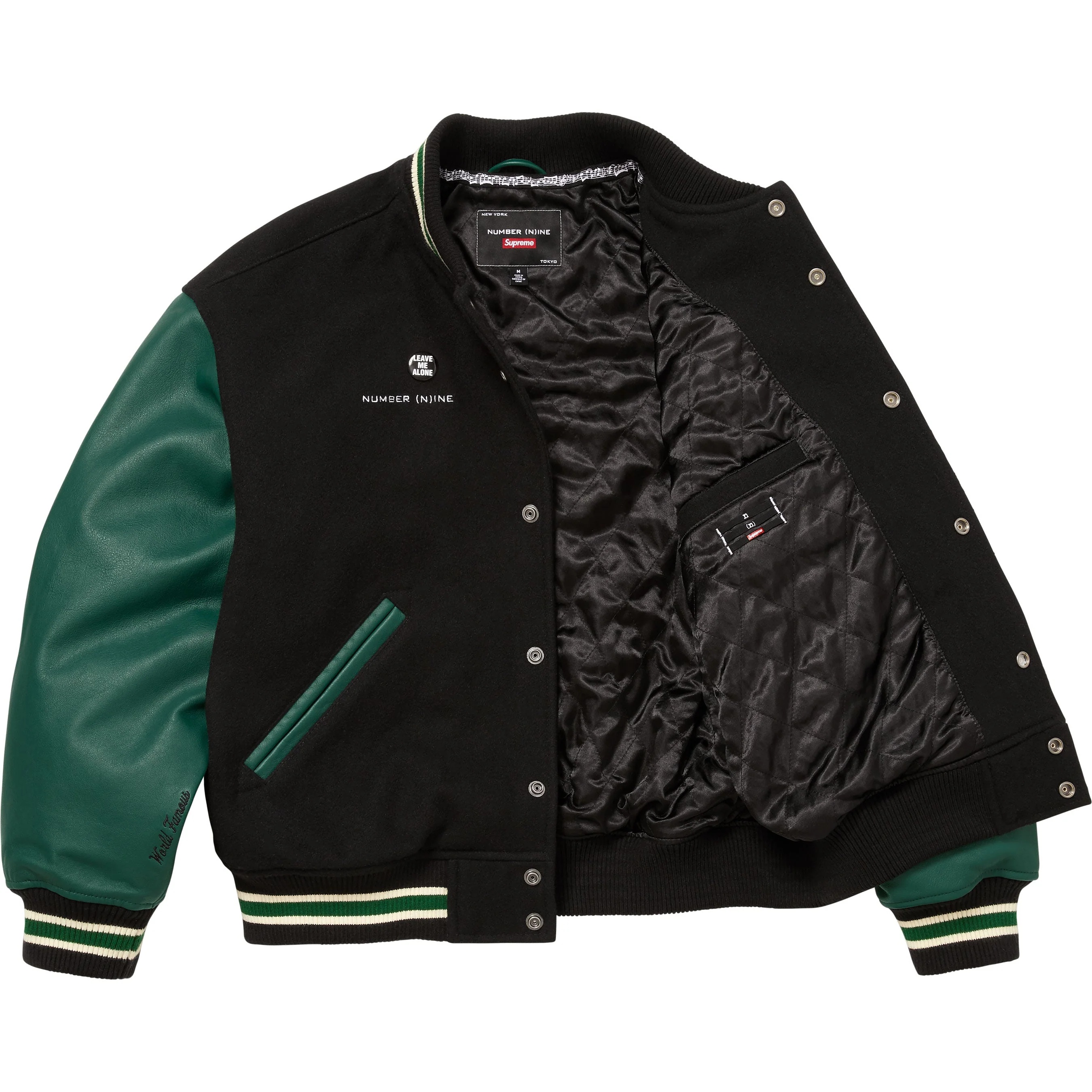 Supreme®/Number (N)ine®/Mickey Mouse Varsity Jacket view 7